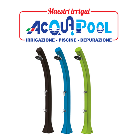 DOCCIA SOLARE HAPPY 4X4 44 L COLORE ANTRACITE IN POLIETILENE