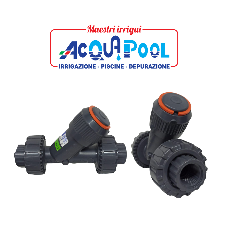 FibroPool Valvola Di Ritegno Posi-Close 1 1/2" | Non Lubrificante In CPVC Per Piscina | Per Riscaldatori E Cloratori