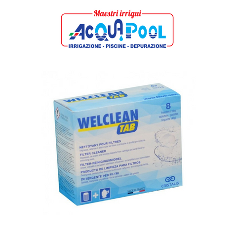 Welclean Tab - Flovil Detergente in Pastiglie per Filtri