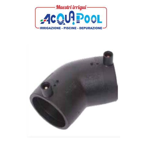 Gomito 45° Elettrosaldabile PE100 | Acqua PN 16 | Gas 10 Bar