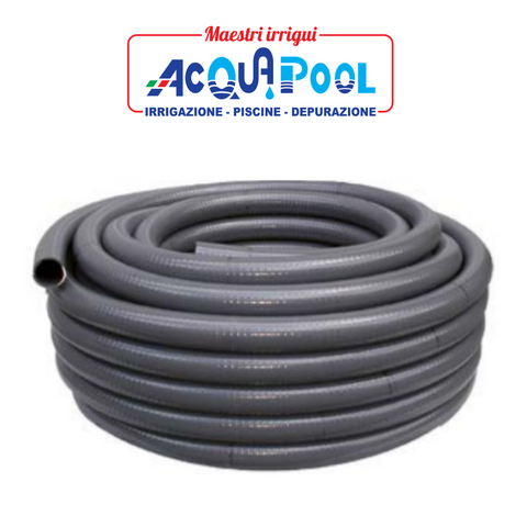TUBO SEMIRIGIDO HIDROTUBO 2150 IN PVC DI COLORE GRIGIO PREZZO AL METRO