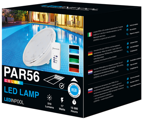 FARO LED LEDINPOOL MULTICOLORE RGB CON TELECOMANDO