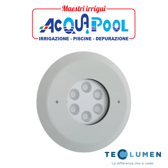 LAMPADA PERLA POWER TECLUMEN FIX NICCHIA E FLANGIA PVC