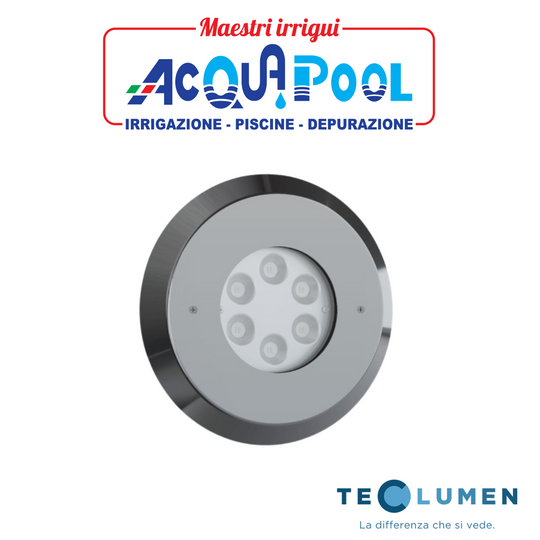 LAMPADA PERLA TECLUMEN FIX NICCHIA E FLANGIA INOX