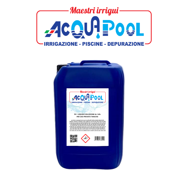 PH - Liquido  Soluzione al 14% Per uso privato  Taniche da 10 kg o 25 kg