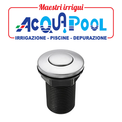 PULSANTE IDROMASSAGGIO PNEUMATICO ID 45.7 IN ABS CROMATO