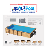 PISCINA FUORI TERRA WEVA RECTANLGE 8X4