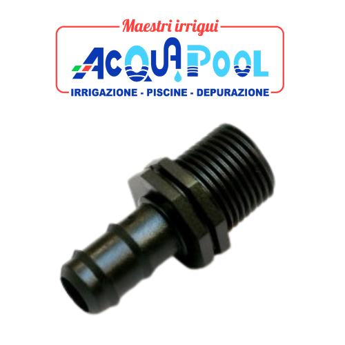 Raccordo portagomma filettato maschio