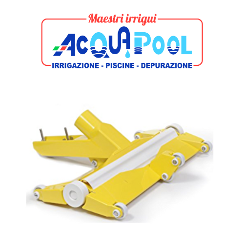 TESTATA ASPIRANTE 48 CM CON SPAZZOLA E RUOTE FAIRLOCK