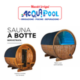 SAUNA A BOTTE SEMIVETRATA