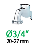 Presa rubinetto 3/4” - 1” CON GUARNIZIONE CLABER 8559