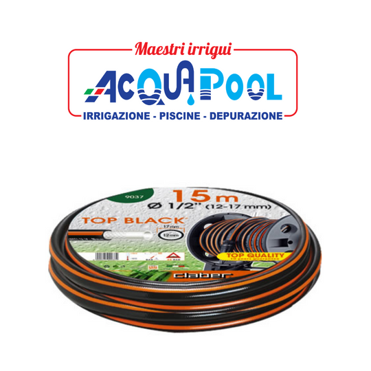 TUBO TOP-BLACK  Ø 1/2 (12-17 mm ) CLABER ART. 9037/9/6
