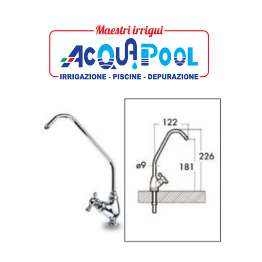 Beverini ad una via  in ottone cromato
