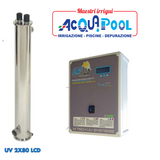 IMPIANTO A RAGGI UV Mod. 316UV2X80-LCD CON QUADRO DI COMANDO