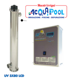 IMPIANTO A RAGGI UV Mod. 316UV3X80-LCD CON QUADRO DI COMANDO