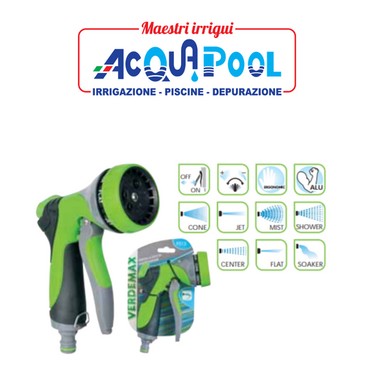 PISTOLA A DOCCIA 7 GETTI VERDEMAX ART. 9513
