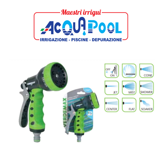 PISTOLA A DOCCIA 7 GETTI - VERDEMAX ART.9507