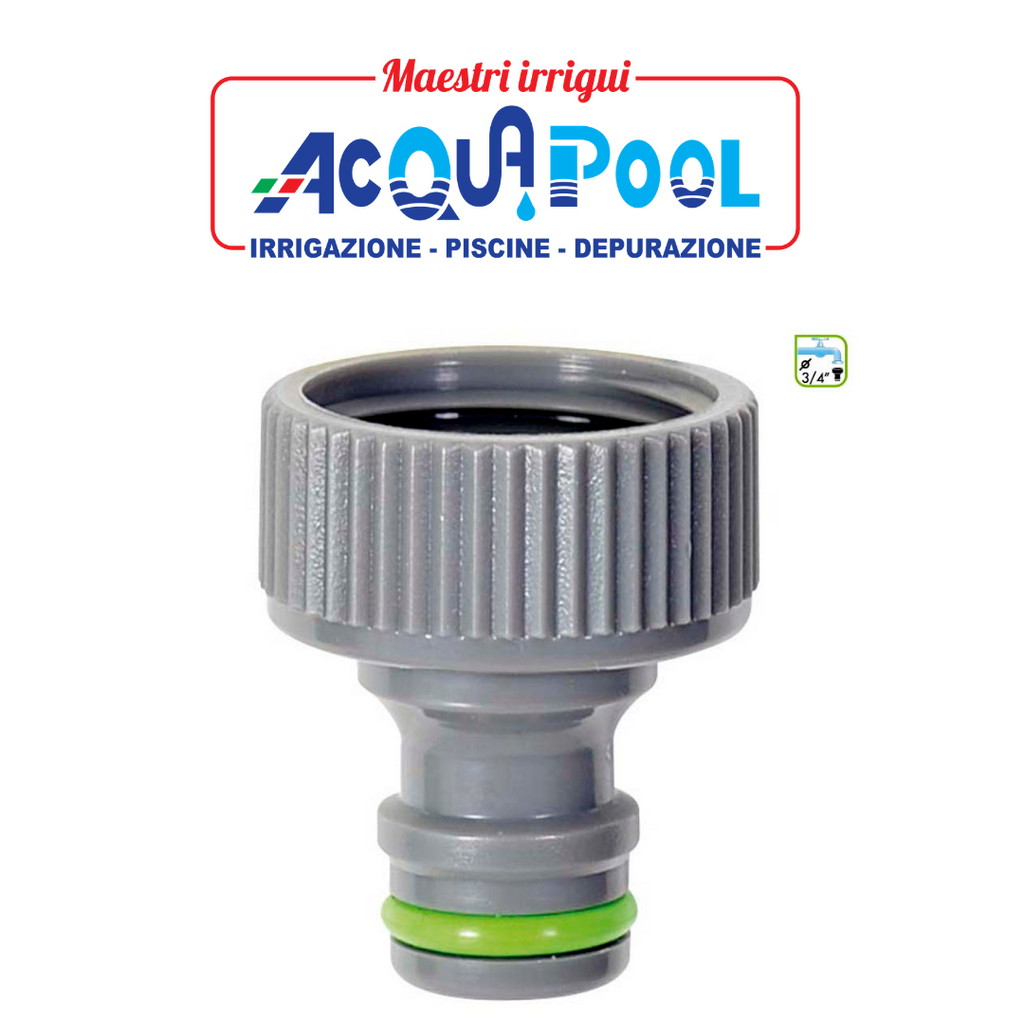 2 Connettori Per Tubo Flessibile 3/4" Maschio - Bavaglino Canna Rubinetto, Plastica, Marca REZNOR - 4