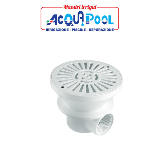 scarico di fondo d.210 MM CON GRIGLIA IN ABS PER PISCINE CON LINER ( ASTRALPOOL )