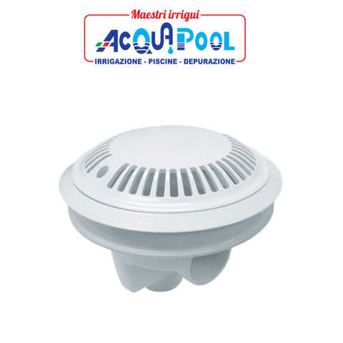 SCARICO DI FONDO CIRCOLARE D.200 CON GRIGLIA ANTIVORTICE D.200MM PER PISCINA CON LINER