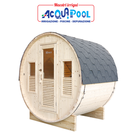 SAUNA ESTERNA " GAIA BELLA " 160 X 205 X 220 cm 3 posti