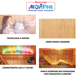 SAUNA ESTERNA "GAIA LUNA " 250 X 205 X220 6 POSTI