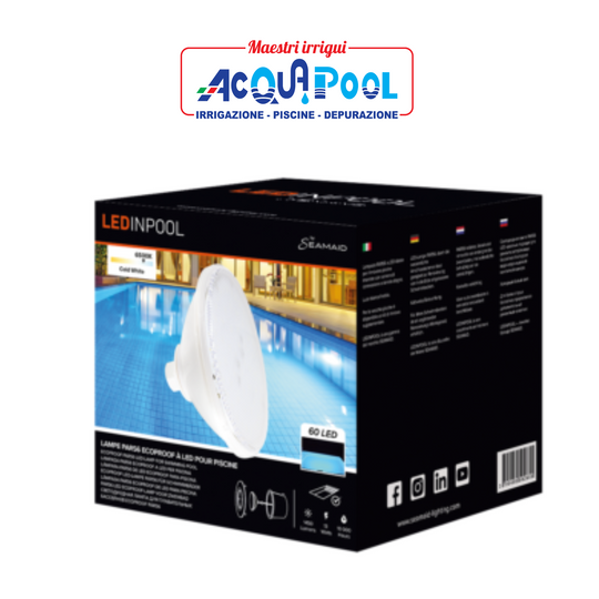 LAMPADA A LED PAR 56 BIANCA ECOPROOF  On/Off 60 led -1650Im