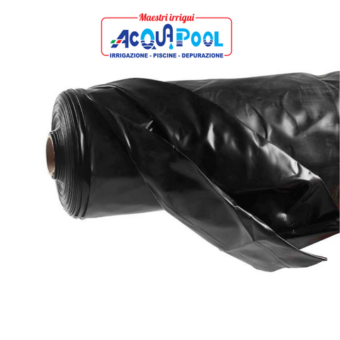 Telo in Pvc , Nero in Rotoli 100 MQ