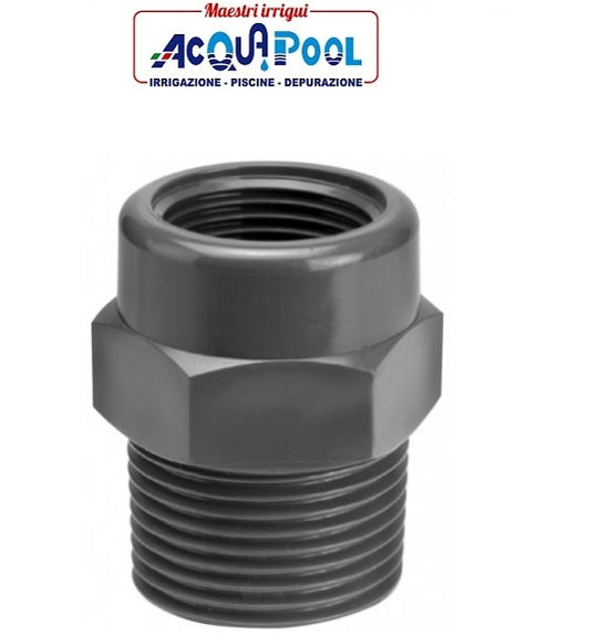 Riduzione in PVC maschio/femmina filettata
