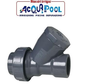 VALVOLA DI RITEGNO A PALLA AD Y IN PVC FILETTATA